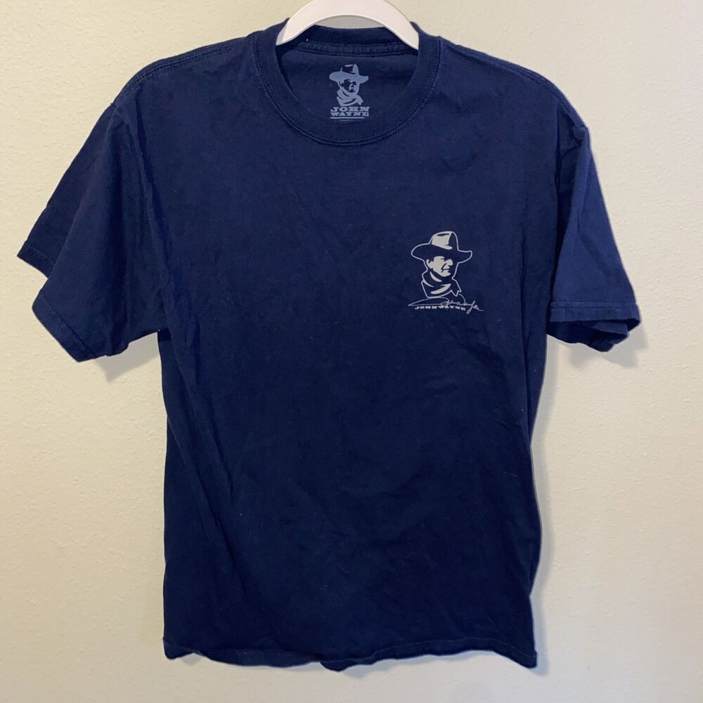 John Wayne Men’s Short Sleeve T-Shirt Navy Blue